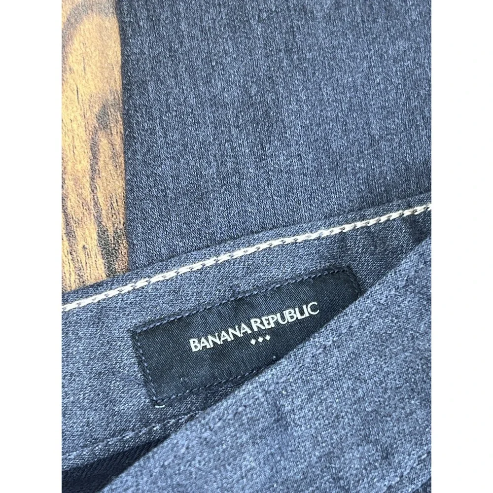 Banana Republic Travel Jean Athletic Fit Dark Grey Stretch 5-Pocket 36x32